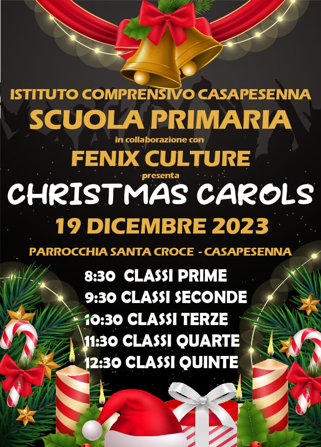 Locandina esibizione Natale primaria 1